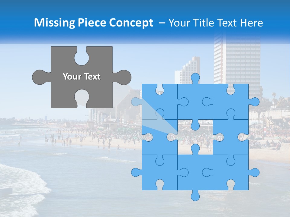 City By The Sea PowerPoint Template