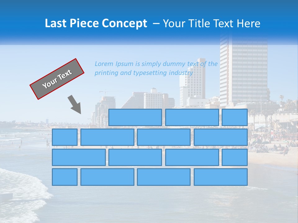 City By The Sea PowerPoint Template