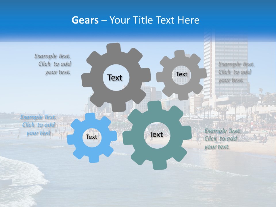 City By The Sea PowerPoint Template