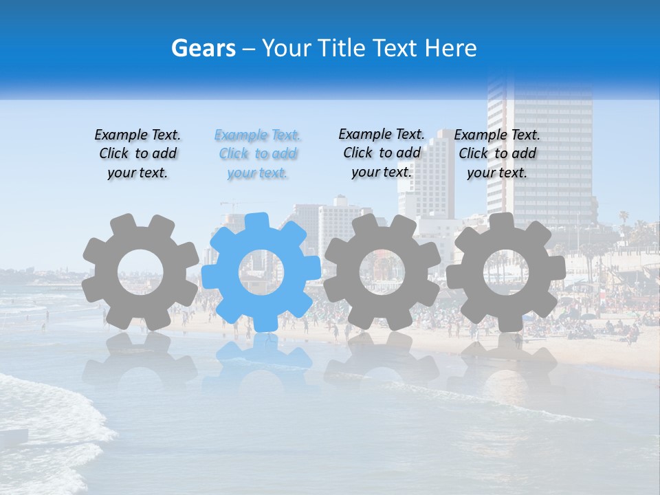 City By The Sea PowerPoint Template