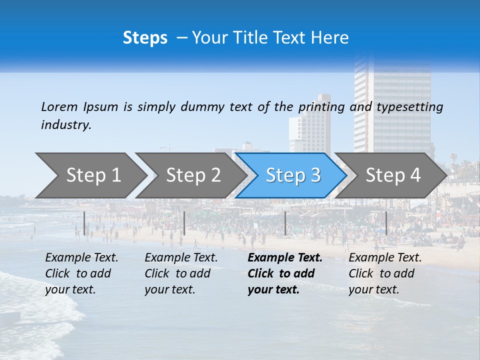 City By The Sea PowerPoint Template