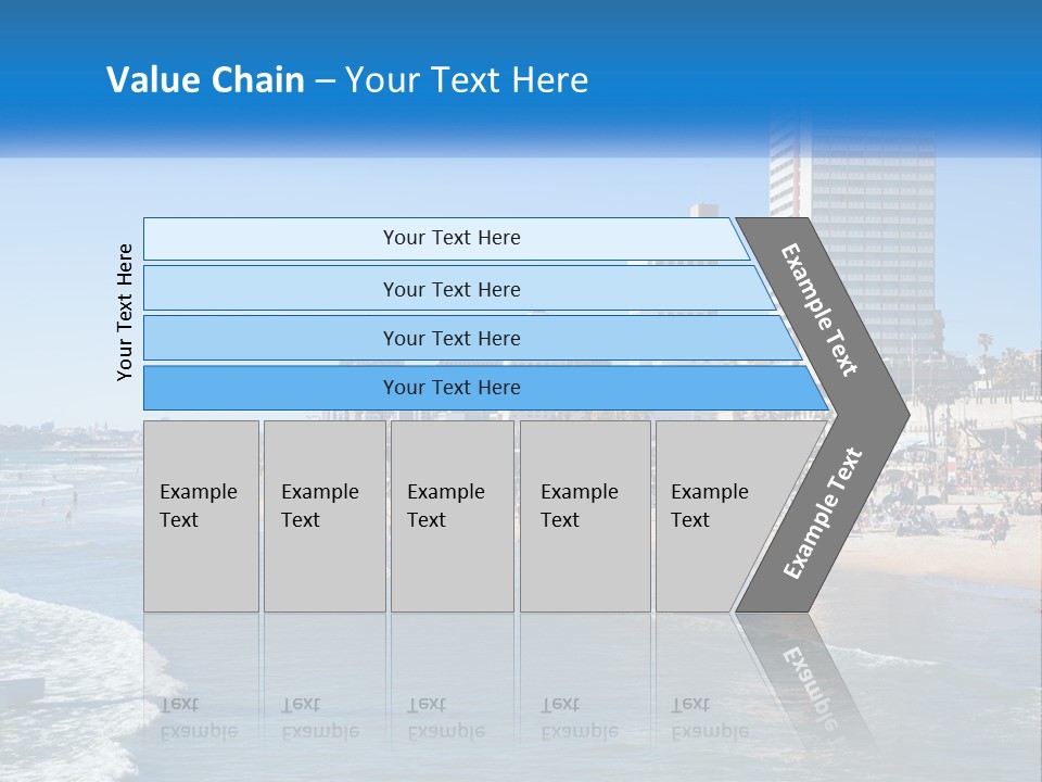 City By The Sea PowerPoint Template