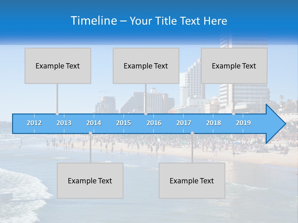 City By The Sea PowerPoint Template