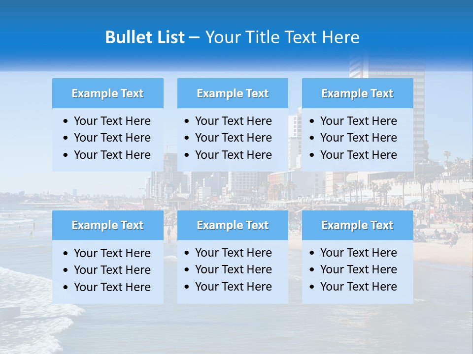 City By The Sea PowerPoint Template