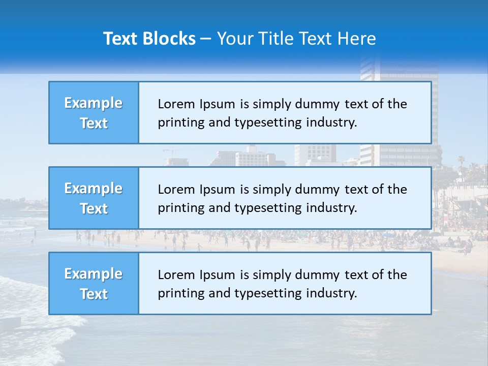 City By The Sea PowerPoint Template