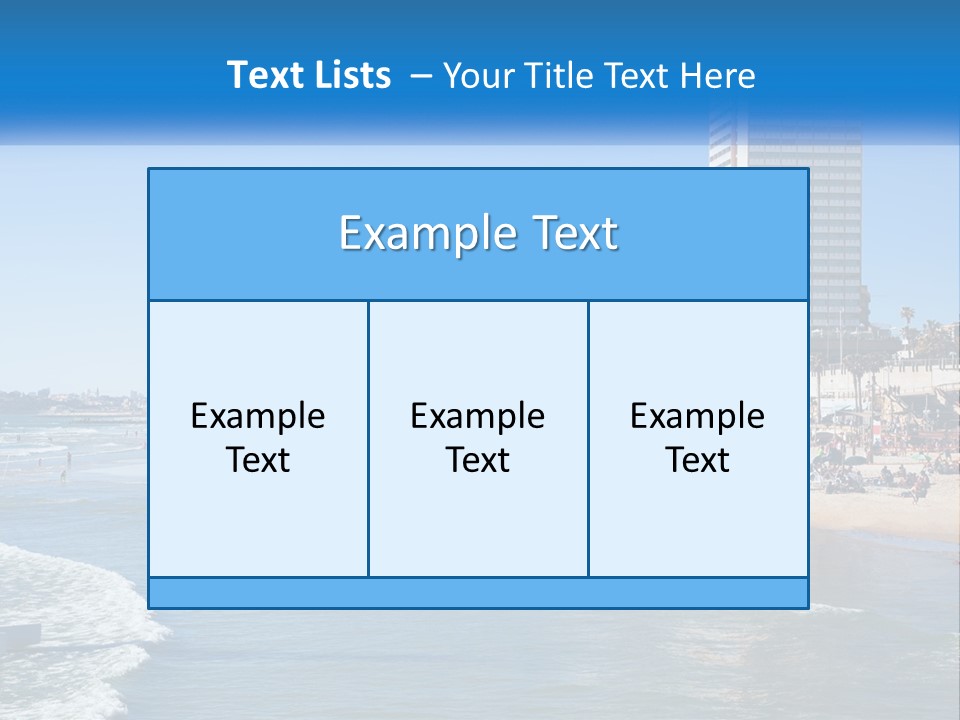 City By The Sea PowerPoint Template