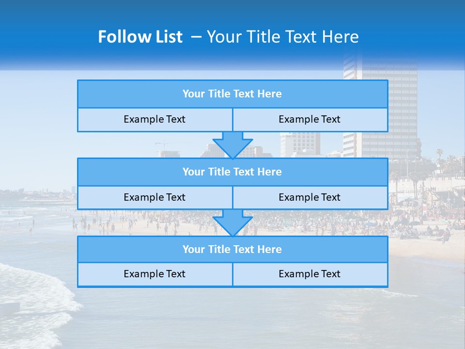 City By The Sea PowerPoint Template