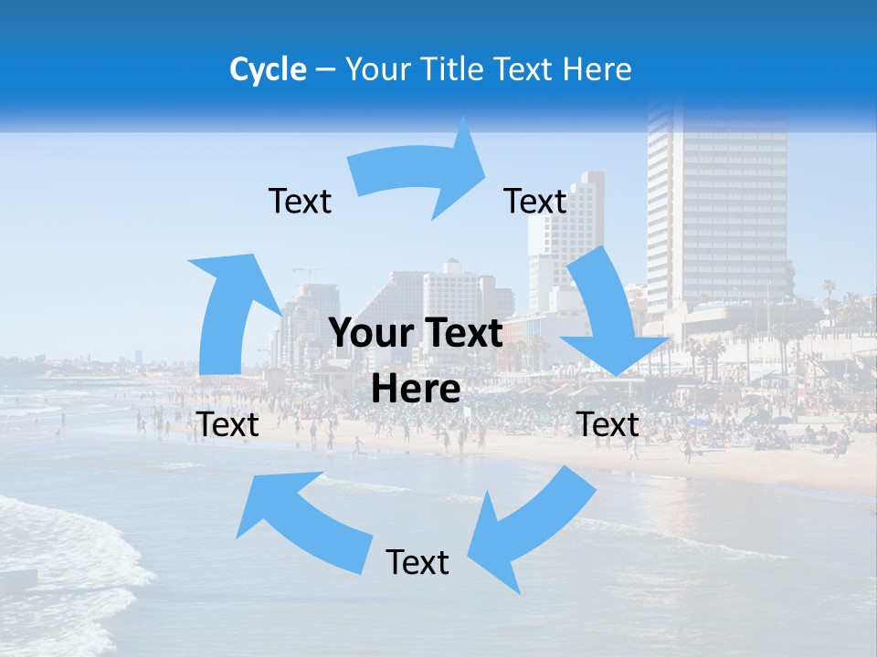 City By The Sea PowerPoint Template