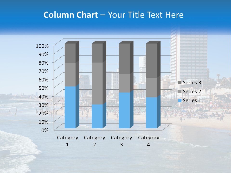 City By The Sea PowerPoint Template