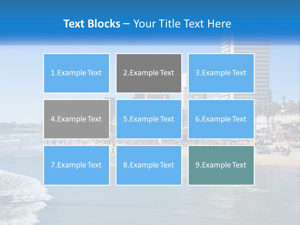 City By The Sea PowerPoint Template