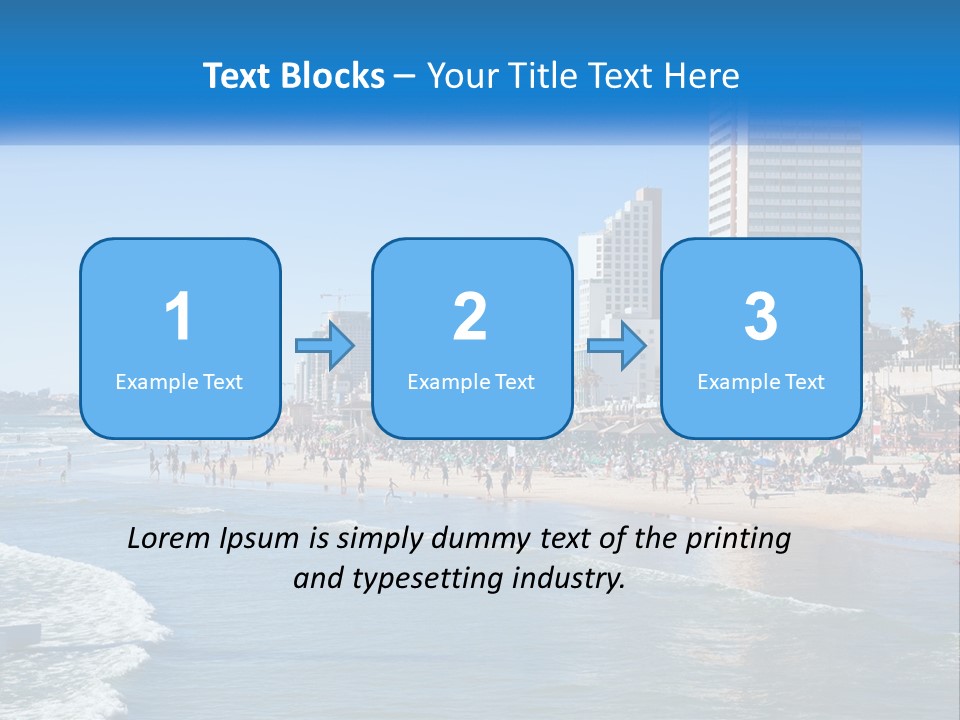 City By The Sea PowerPoint Template