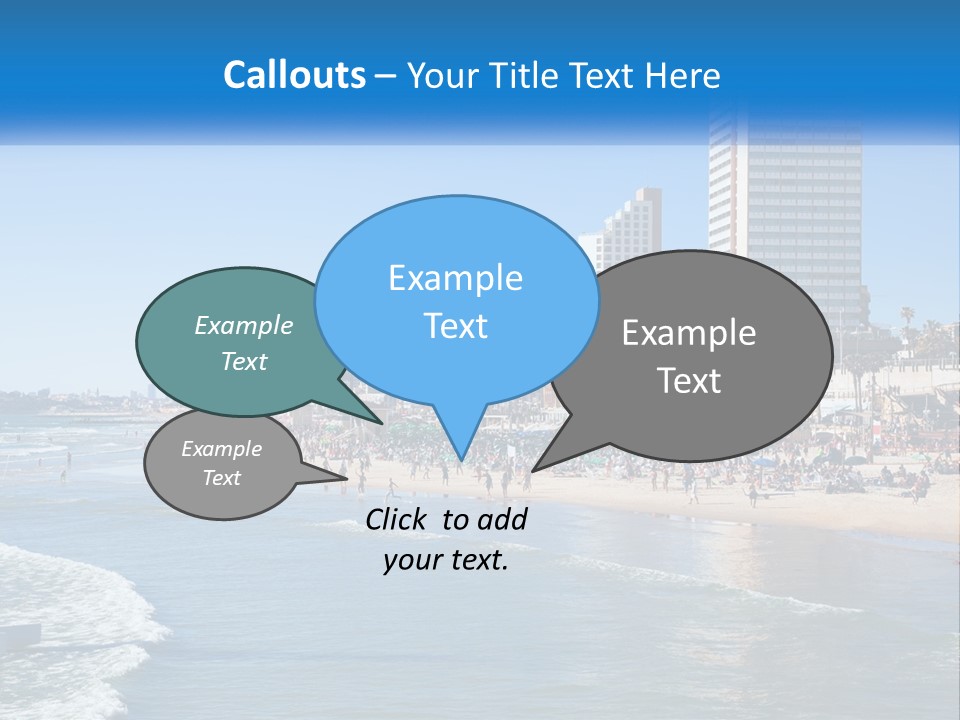 City By The Sea PowerPoint Template