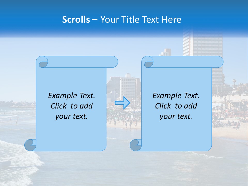 City By The Sea PowerPoint Template