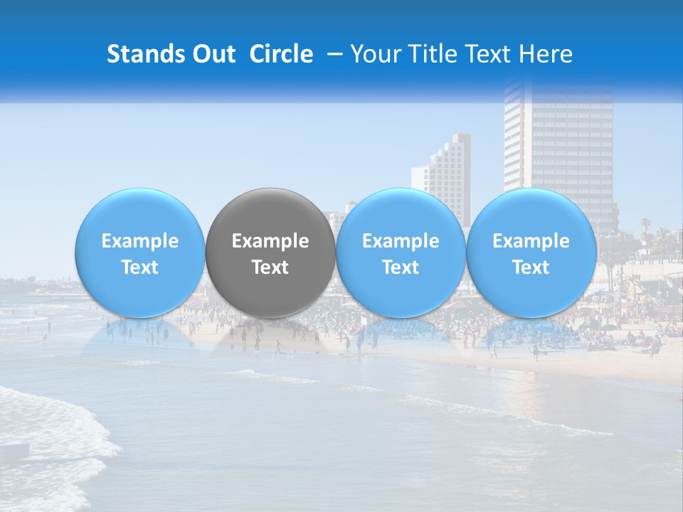 City By The Sea PowerPoint Template