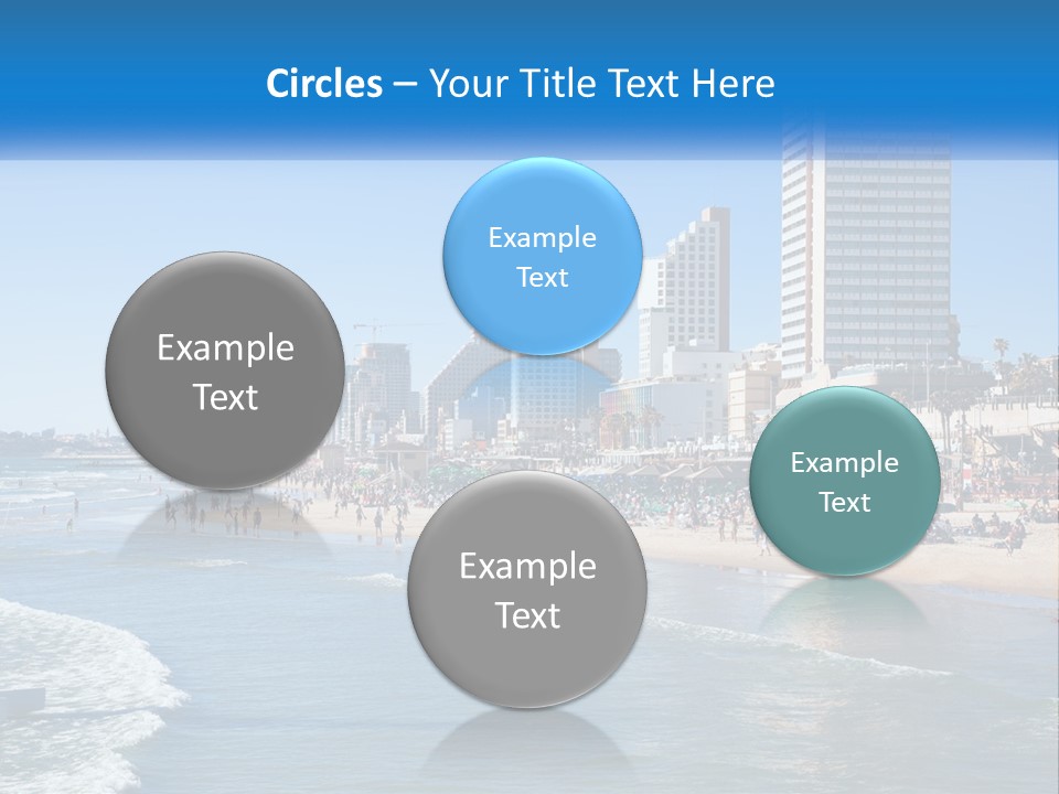 City By The Sea PowerPoint Template