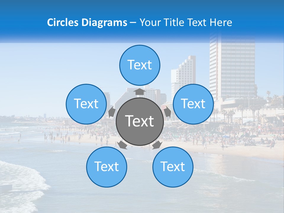 City By The Sea PowerPoint Template