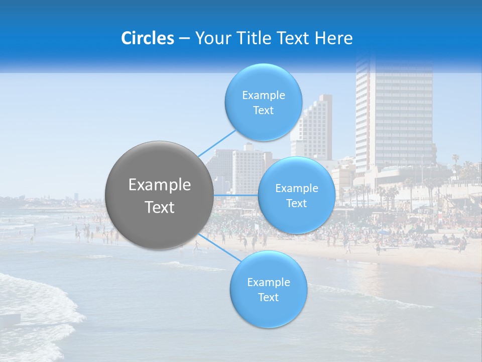 City By The Sea PowerPoint Template