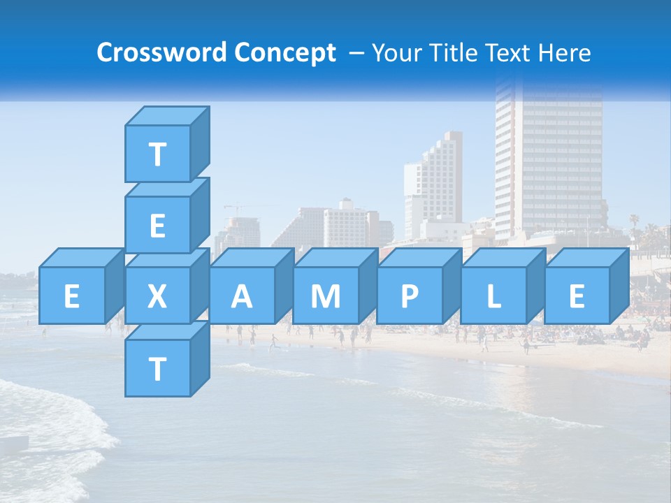 City By The Sea PowerPoint Template