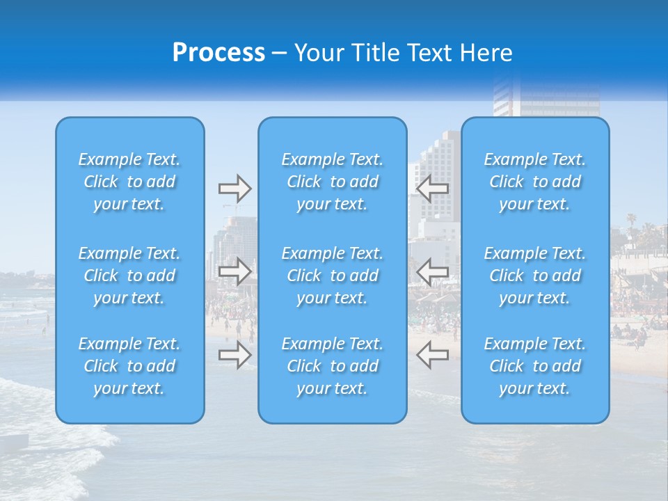 City By The Sea PowerPoint Template