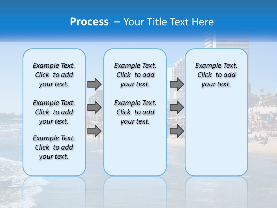 City By The Sea PowerPoint Template