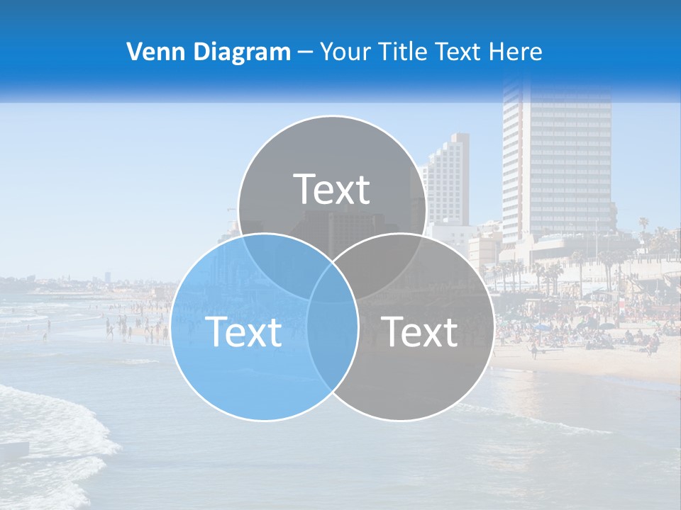 City By The Sea PowerPoint Template