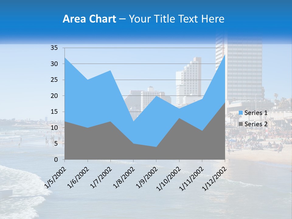 City By The Sea PowerPoint Template