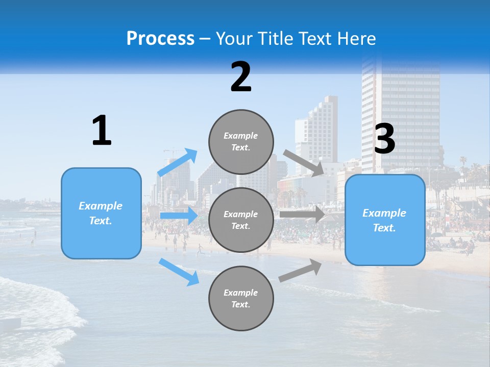 City By The Sea PowerPoint Template