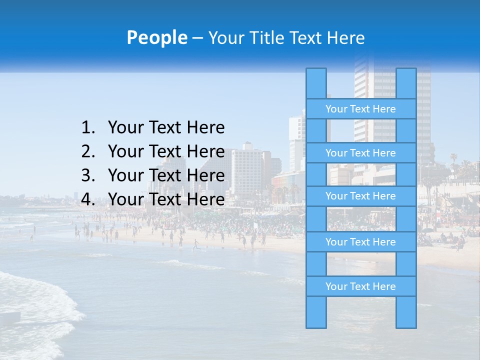 City By The Sea PowerPoint Template