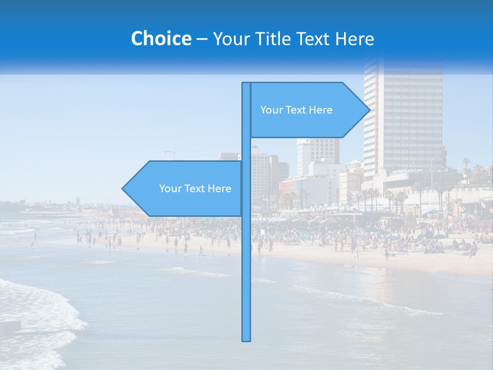 City By The Sea PowerPoint Template