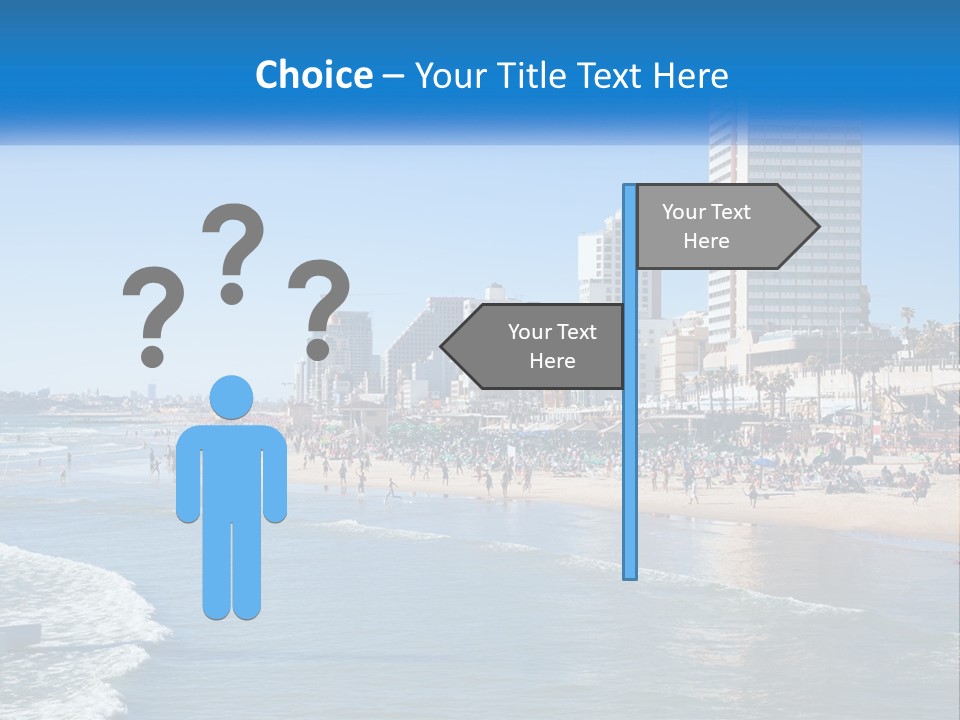 City By The Sea PowerPoint Template