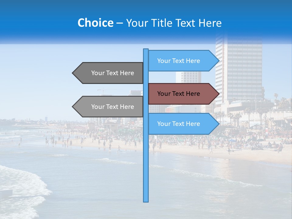 City By The Sea PowerPoint Template
