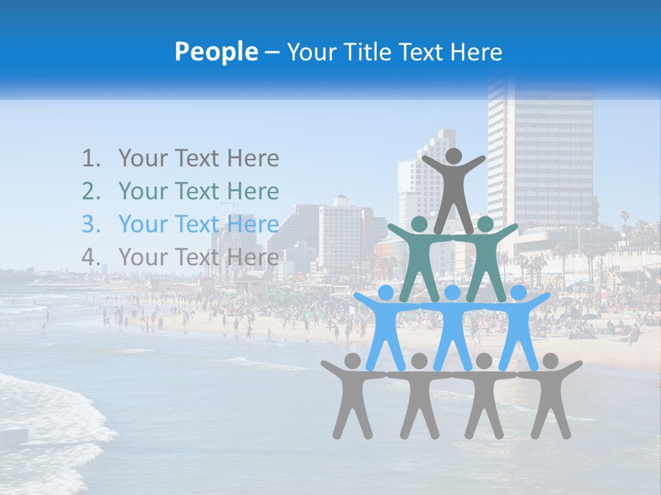 City By The Sea PowerPoint Template