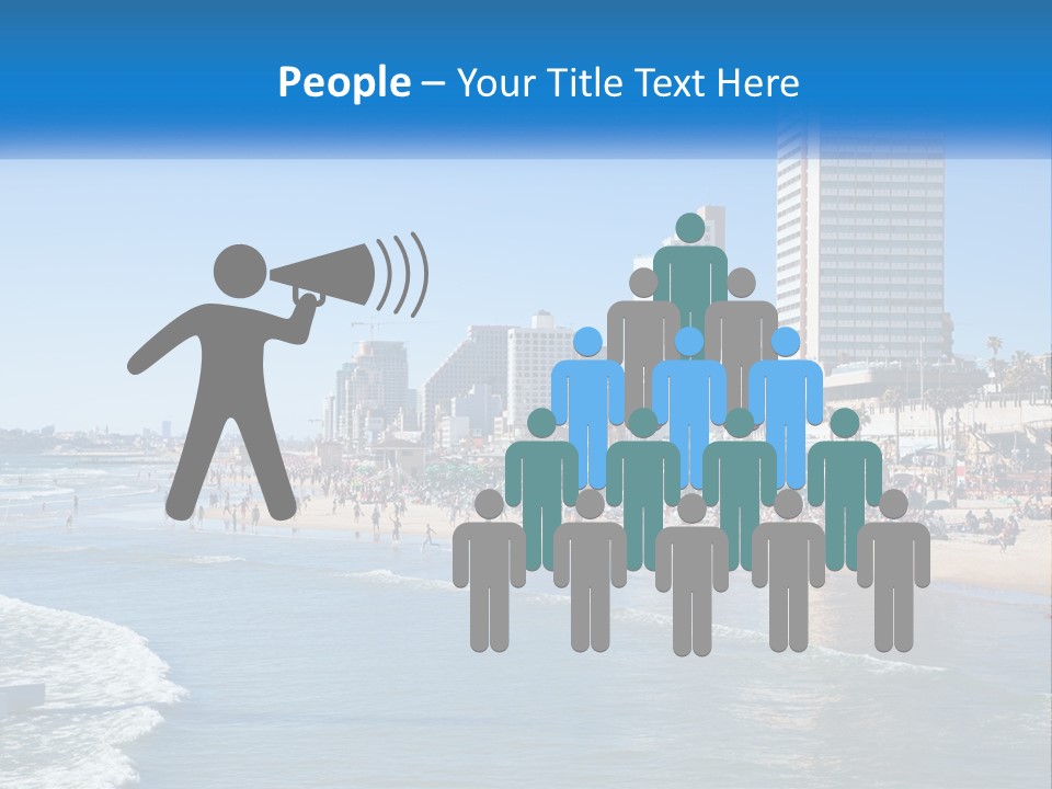 City By The Sea PowerPoint Template