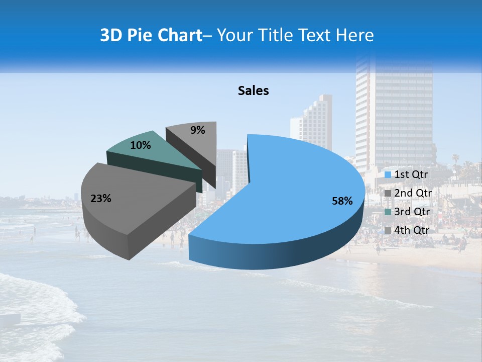 City By The Sea PowerPoint Template