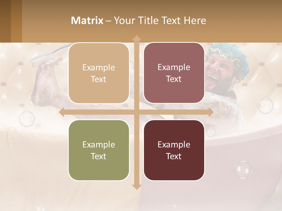 A Man Takes A Bathroom PowerPoint Template