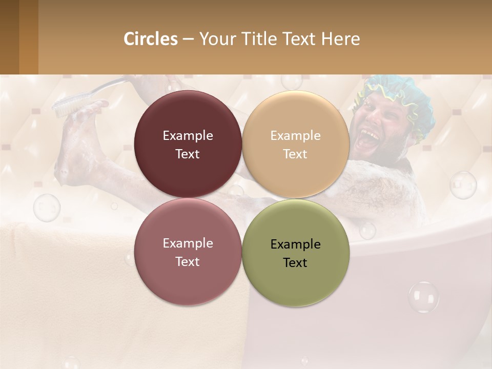 A Man Takes A Bathroom PowerPoint Template