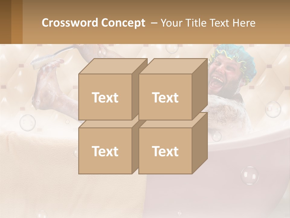 A Man Takes A Bathroom PowerPoint Template