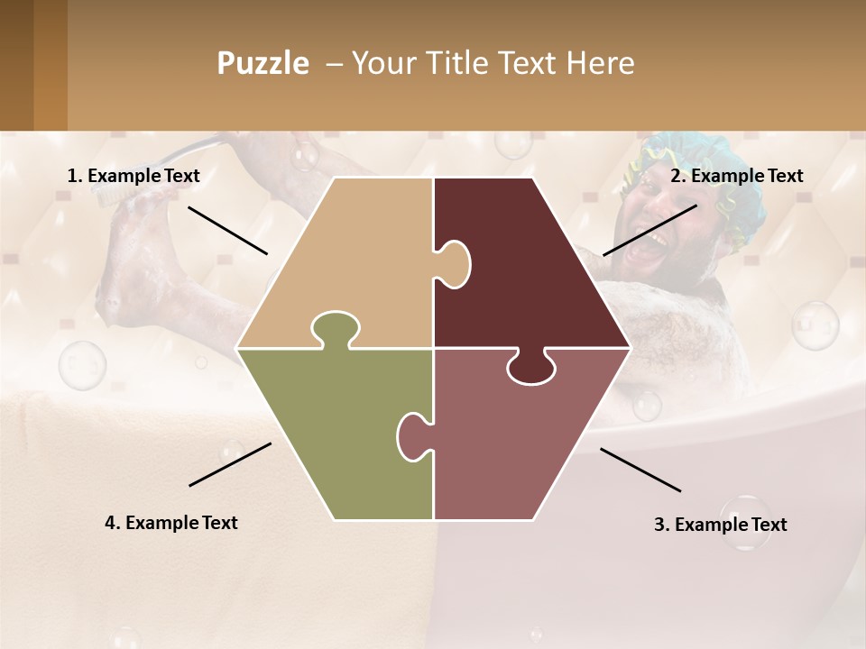 A Man Takes A Bathroom PowerPoint Template