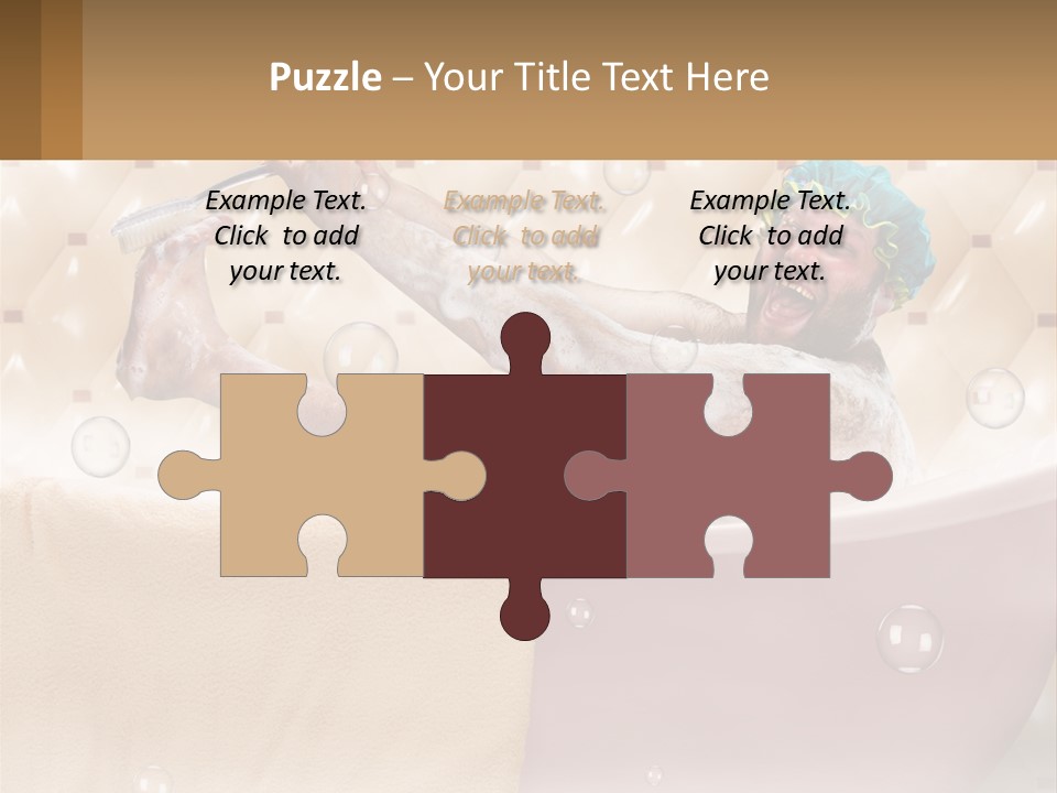 A Man Takes A Bathroom PowerPoint Template