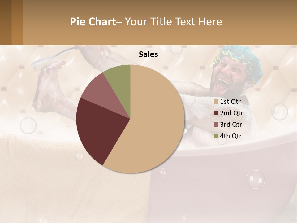 A Man Takes A Bathroom PowerPoint Template