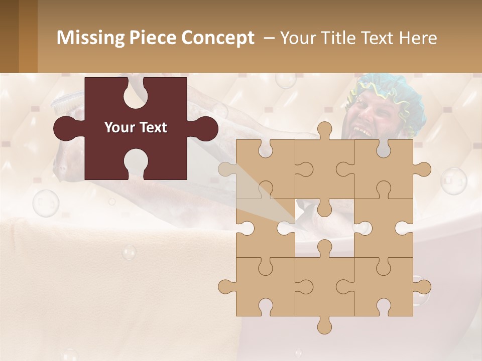 A Man Takes A Bathroom PowerPoint Template