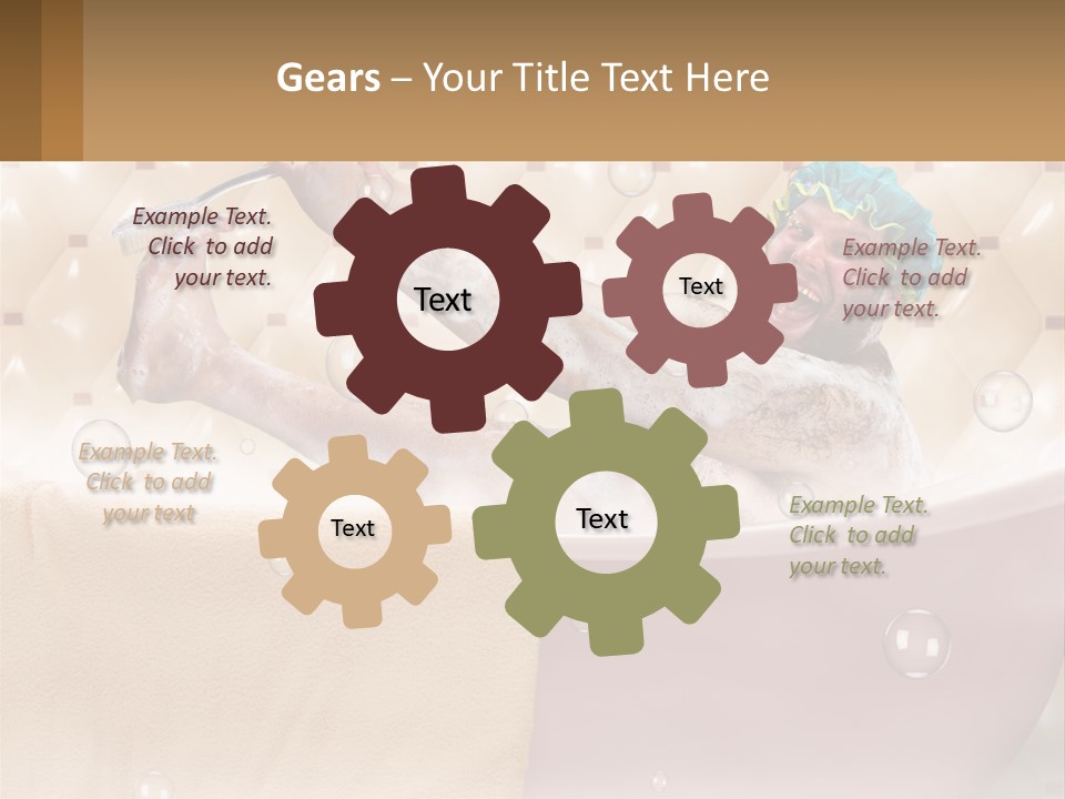 A Man Takes A Bathroom PowerPoint Template