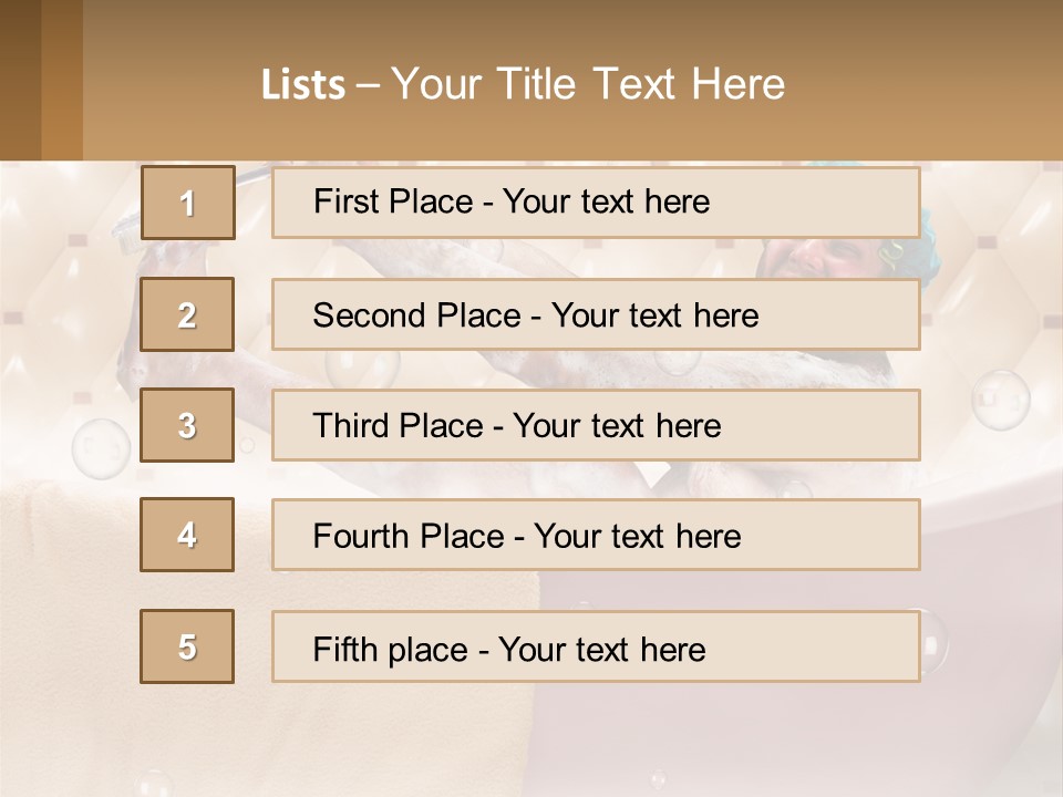 A Man Takes A Bathroom PowerPoint Template