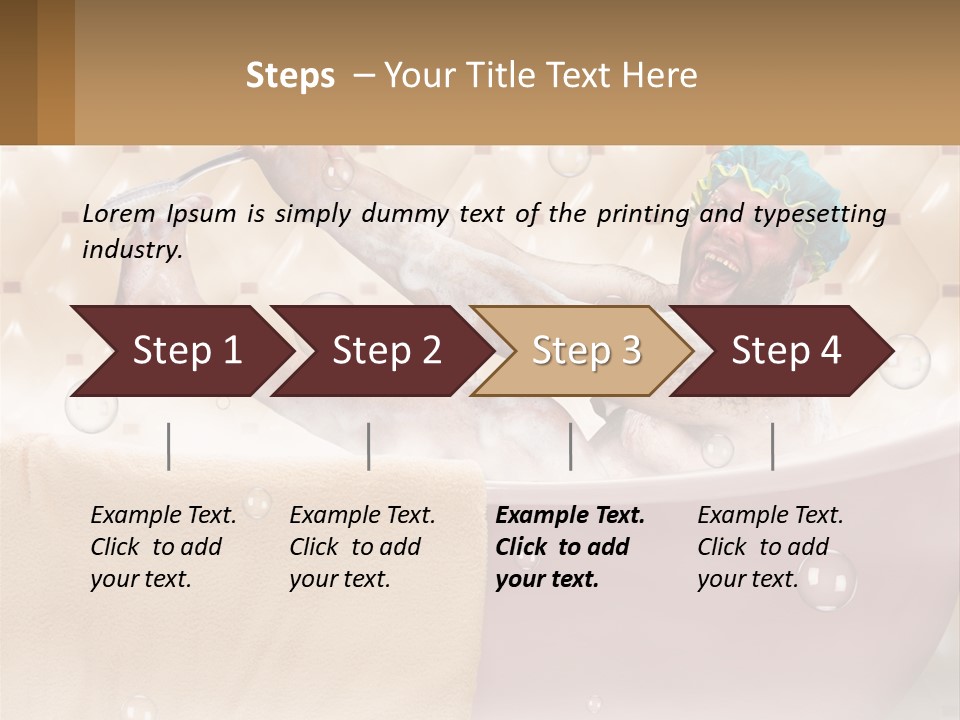 A Man Takes A Bathroom PowerPoint Template
