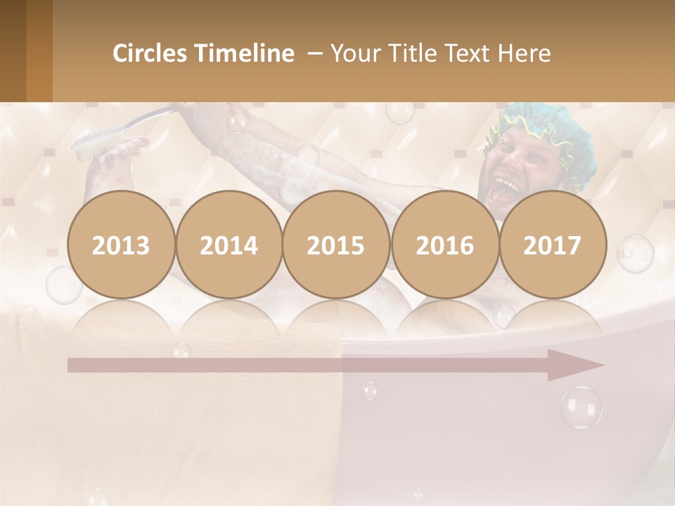 A Man Takes A Bathroom PowerPoint Template