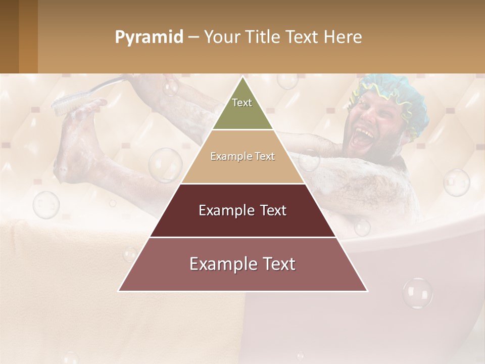 A Man Takes A Bathroom PowerPoint Template