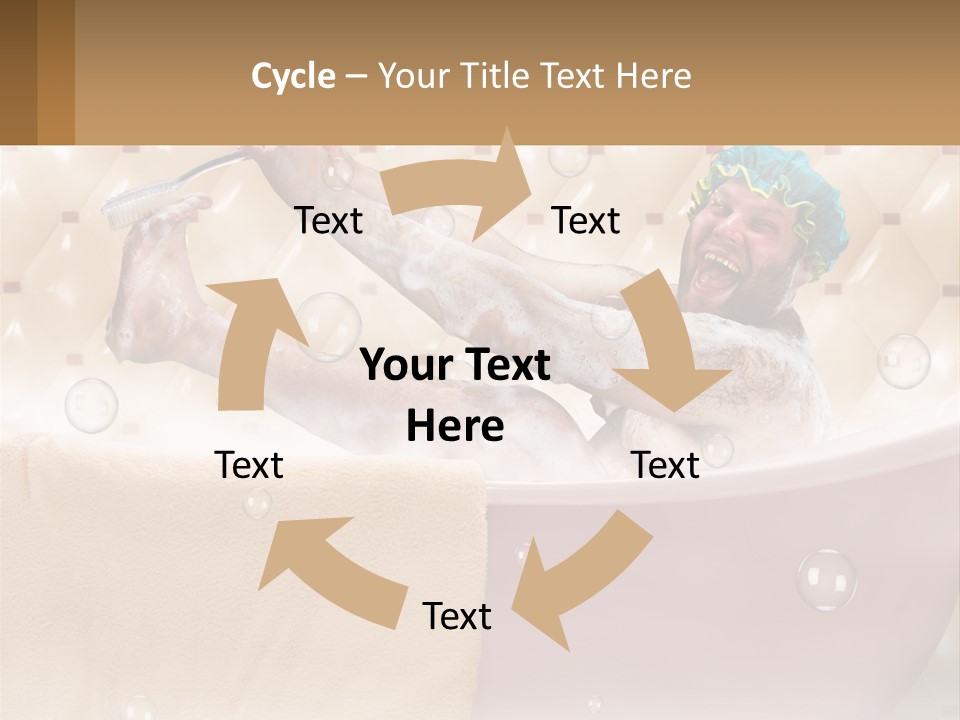 A Man Takes A Bathroom PowerPoint Template