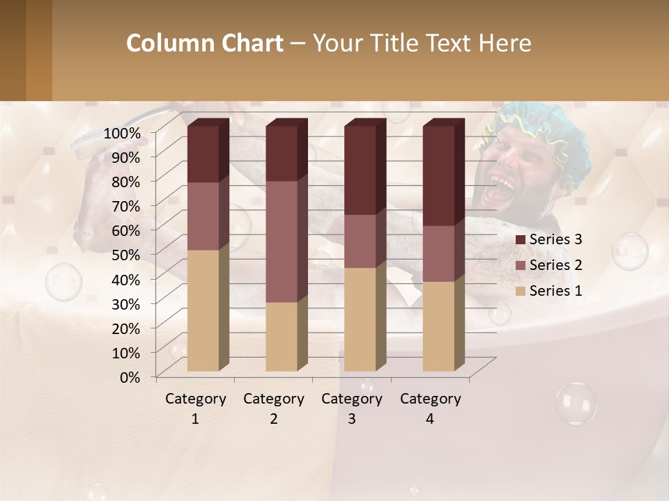 A Man Takes A Bathroom PowerPoint Template