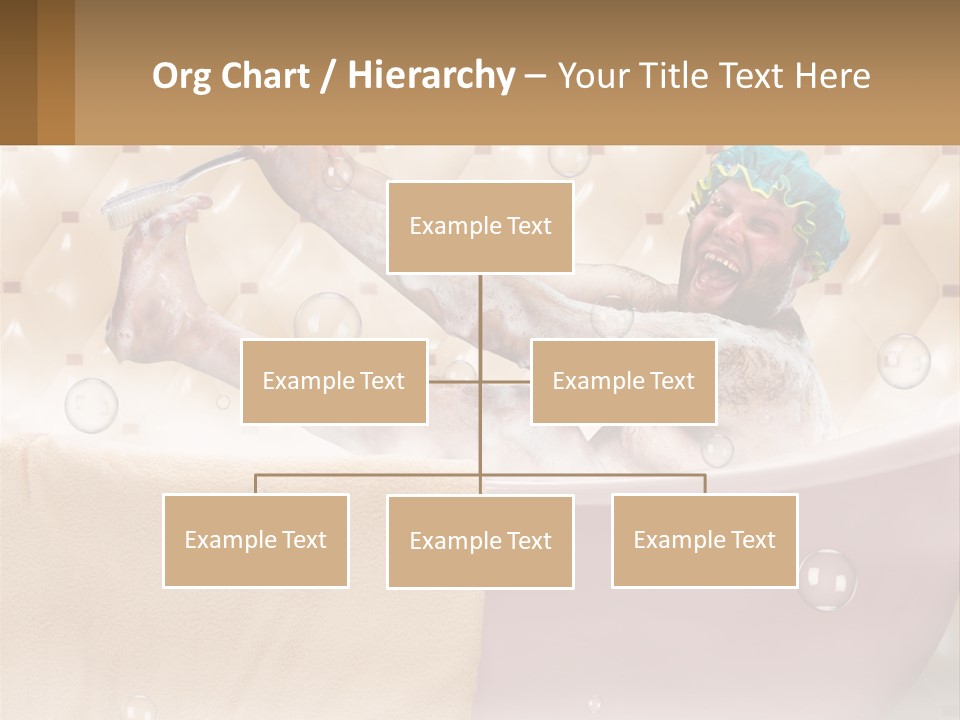 A Man Takes A Bathroom PowerPoint Template