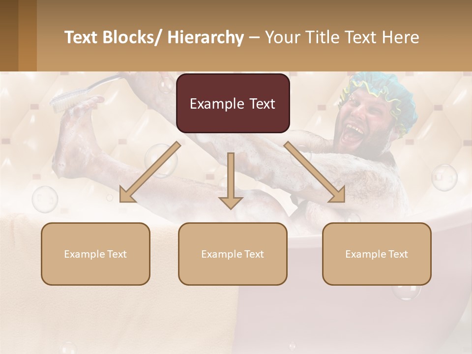 A Man Takes A Bathroom PowerPoint Template